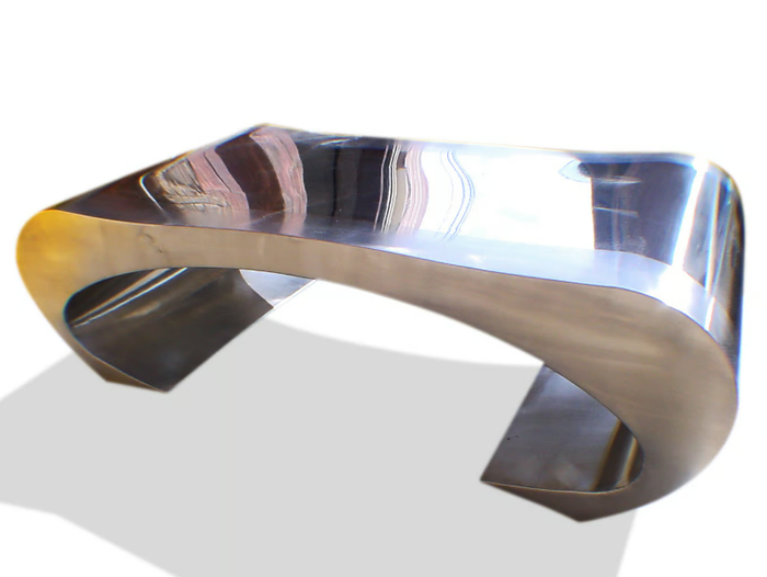 WAIST - Stainless steel coffee table for living room _ ICI ET LÀ